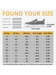 Women's Slip On Loafers With Arch Support & Side Zipper – Casual Fashion Sneakers 8010 - Xám - Xem 8