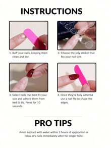 10pcs Y2K Style Pink Flower & Golden Bead Embossed Nail Art Stickers. Handmade Light Pink Square Nail Stickers With 3D Pink Flowers And Golden Beads Decor. Cute And Elegant, Suitable For Daily Wear, Parties, Galas In Autumn/Winter. An Ideal Gift For Ladies. Press On Nails - 淺粉色 - 查看 8
