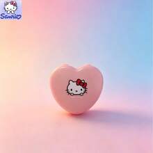 (Autorisé) Ensemble d'outils de couture Sanrio, mini boîte de rangement en forme de cœur, kit de couture artisanal Hello chat - Dessin animé - Voir 10