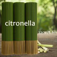 204pcs  Scented Lemongrass Oil Lemon Grass Stick -45 Minute Burning Time, Summer Fragrance, Suitable For Home, Camping, Yard, Swimming Pool And Outdoor Activities - Air Purification And Relaxation, Holiday Decoration - Lemongrass Sticks - View 4