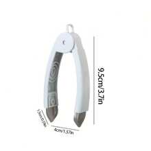 1个不锈钢菠萝草莓去核器，带籽提取器，符合人体工程学的手柄 - 适用于专业厨房处理新鲜菠萝、草莓、猕猴桃、苹果和甜瓜，耐用的金属工具，尖端锋利精准，防滑手柄 - 彩色 - 查看 2