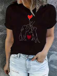 Women T-Shirts - Black - View 1