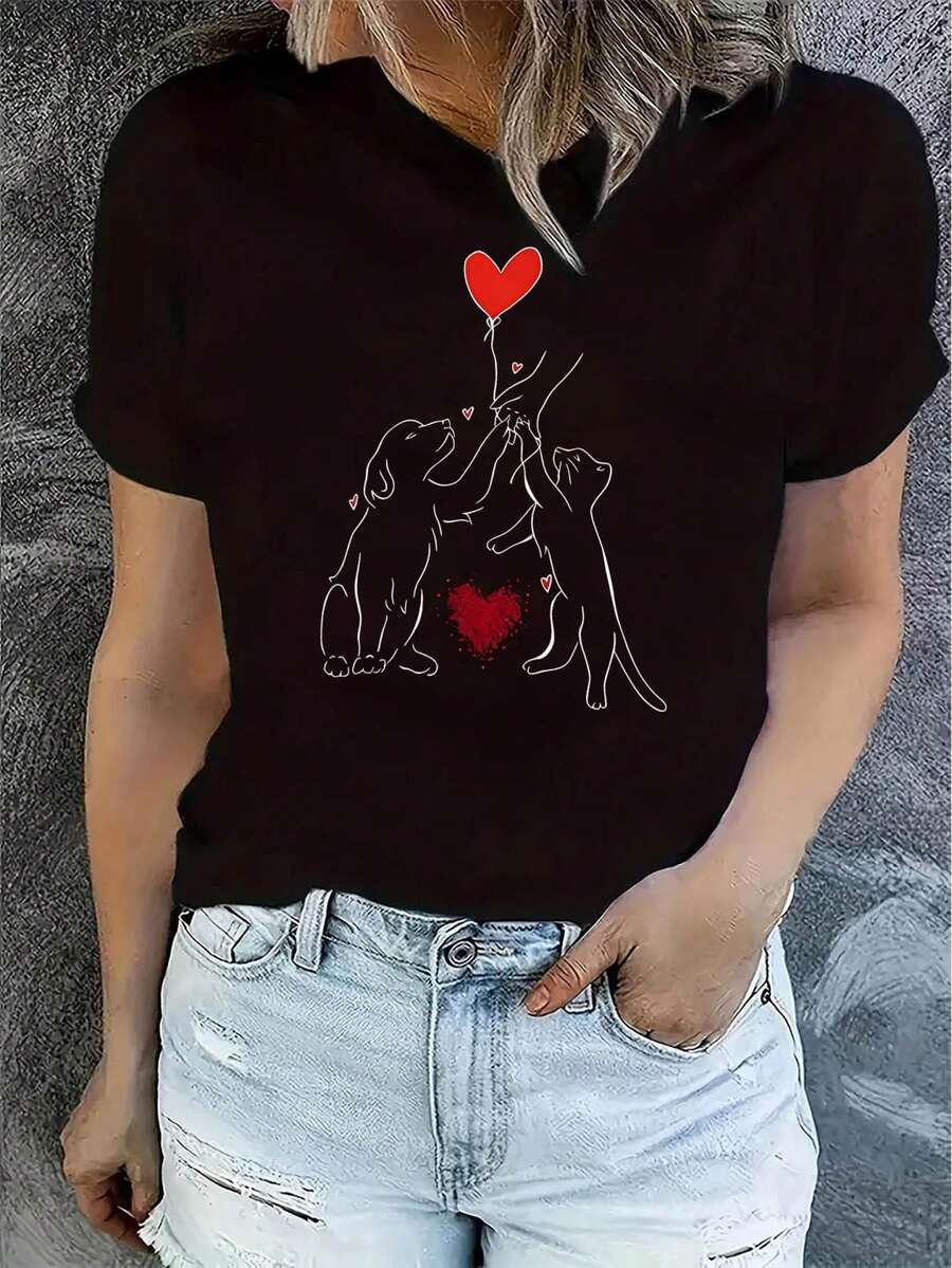 Women T-Shirts - Black - View 1