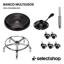 Adjustable Swivel Pneumatic Stool/Chair/Stool With Cushion - Black - View 7