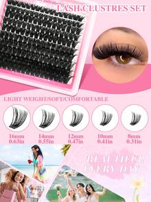 Mi giả 40D/60D/80D/100D & kiểu Fox D Curl, mềm mại tự nhiên, nhẹ, nhiều độ dài khác nhau, có thể tái sử dụng và dễ dùng cho người mới bắt đầu, thích hợp cho sử dụng hàng ngày, du lịch, hẹn hò, đám cưới, tiệc tùng và lễ hội âm nhạc. - D - Xem 7