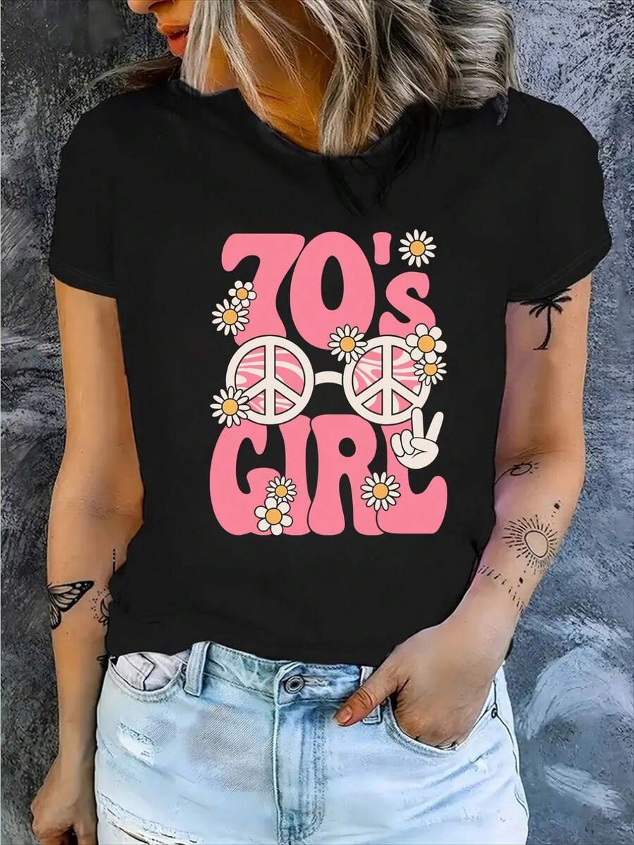 deyin Women T-Shirts - Black - View 1