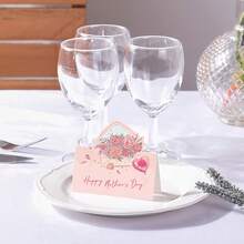 Bộ 50 thiệp chúc mừng Ngày của Mẹ màu hồng hoa tinh tế - Thiệp chúc mừng Ngày của Mẹ mini có thể gấp lại. - C - Xem 2