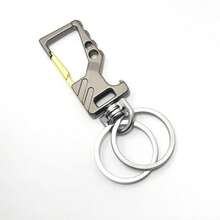 Hebilla de metal multifuncional para cinturón de hombre, llavero con abridor de botellas, accesorio de anillo de llave anti-pérdida, Precio diario: USD 1,71- - A - Ver 9