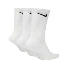Nike 3双耐克Logo男女通用运动中筒袜，高帮训练健身长袜 SX7676-010 SX7676-100 SX7676-902 - SX7676-100 - 查看 4