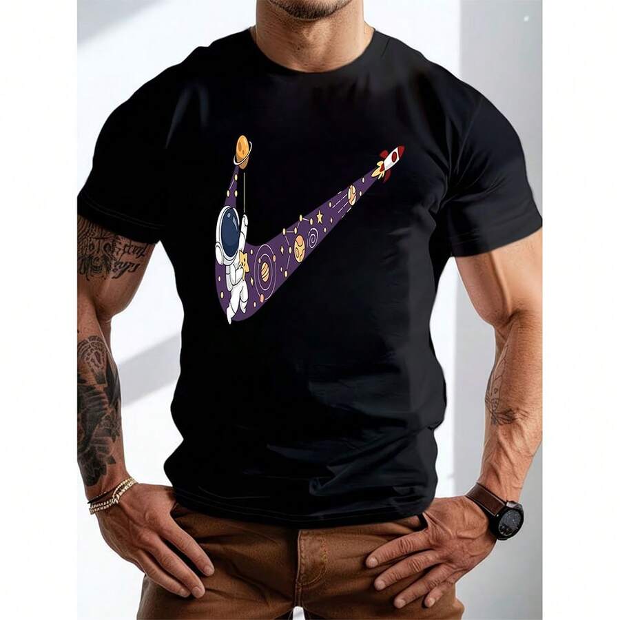 Men T-Shirts - Black - View 1
