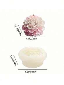 3D Peony Flower Silicone Candle Mold, Suitable For Home Decor Fragrance Candle Making, DIY Flower Handmade Soap, Gypsum Crafts Decoration, Multi-Functional Mold - Flowers - View 4