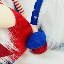 Rudolph Old Man Figurine, 4th Of July Decoration, American Independence Day Star Hat Ornament, Cartoon Party Decor - 1PCA Firework Cap - View 6