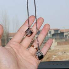 4 Styles Universal Car Rearview Mirror Dice Pendant Decoration - Retro Silver Metal Dice Charm, Durable Alloy Material, Rust-Resistant, Easy To Install Hanging Chain, Won't Affect Driving Vision, Fashionable Car Interior Decor, Suitable For Rearview Mirror And Car Decoration, Creative Lucky Dice Car Hanging Accessory - Metal Dice - View 15