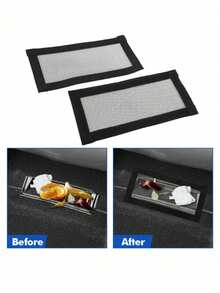 2pcs Seat Vent Outlet Hook And Loop Design Protective Cover, Vent Blockage & Dust Prevention Net For Rear Seat - A - View 9