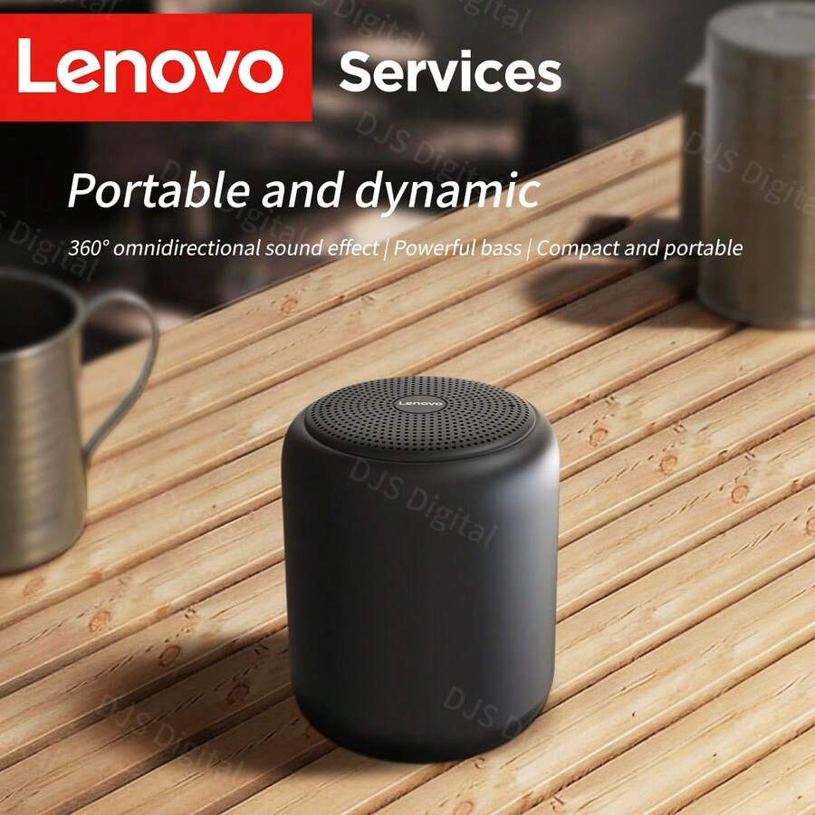 Lenovo D01 Bluetooth Speaker | TWS Dual Speakers Interconnection | Wireless Playback | Portable Desktop Speaker | Outdoor Companion - View 1