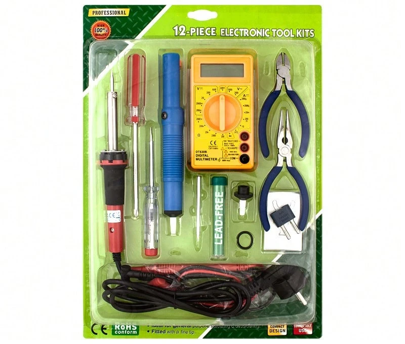 Kit Soldadura Y Multimetro Aprendizaje Para Estudiantes FP I/FP II - Verde Lima - Ver 1