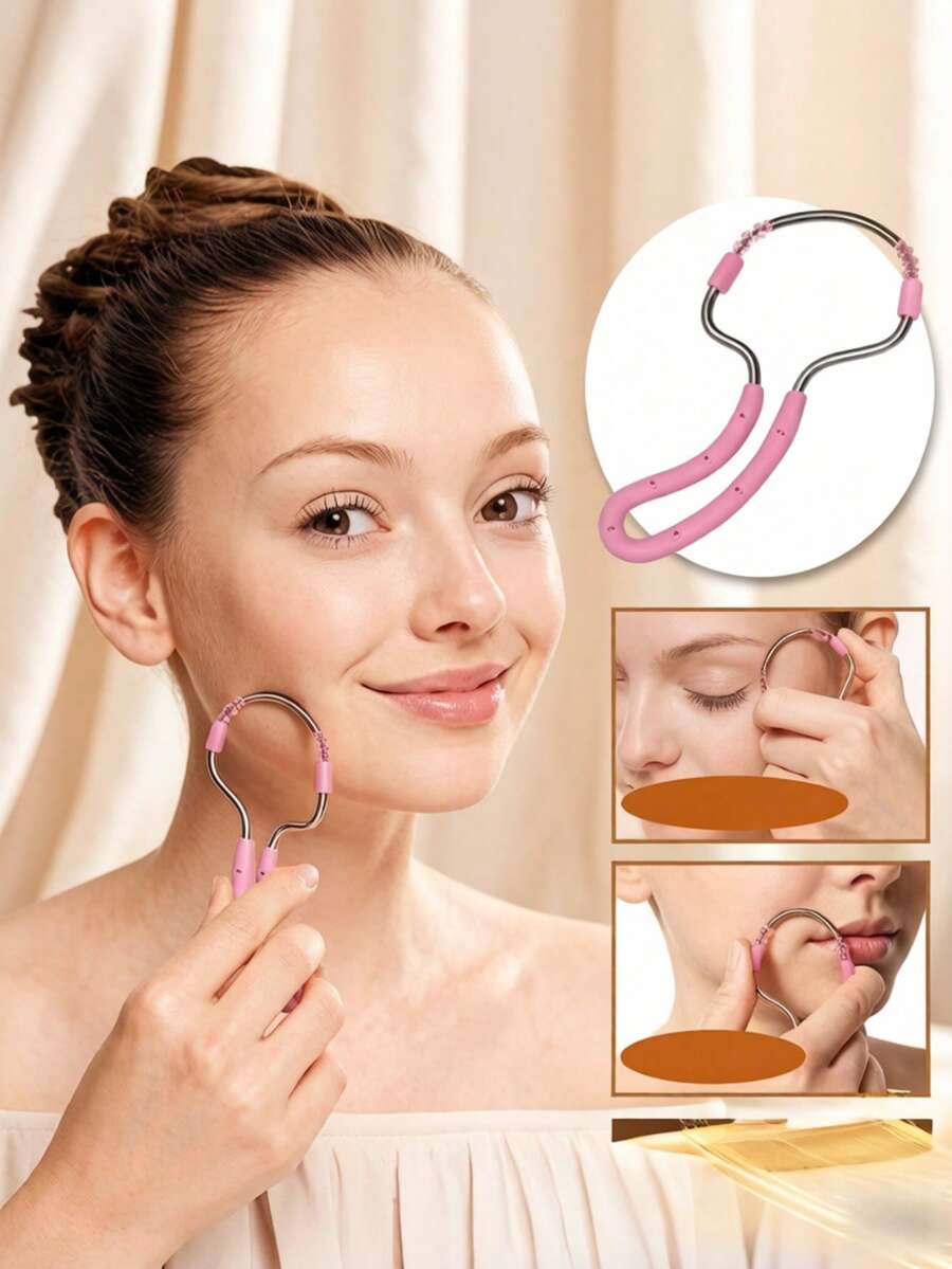 1/2pcs Multi-Function Stainless Steel Hair Removal Tool, Unisex Facial Hair Removal Tool, Waterproof Face Hair Removal Tool, Suitable For Body And Face, Including Lip And Eyebrow Hair Removal, Women's Beauty Spring Lift Lip Hair, Wax Hair Removal