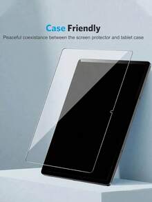 Yezodawee Tempered Glass Screen Protector For Galaxy Tab S9 FE+ / S10 FE+ 12.4 Inch, Scratch-Resistant, High-Definition, Sensitive Touch Friendly; Tempered Glass Screen Protector For Galaxy Tab S7+ S8+ S9+ 12.4 Inch, High-Definition, Scratch-Resistant, Anti-Fingerprint Protective Film - Clear - View 8