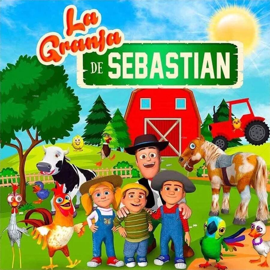 Custom Green Grass Farm Barn Animal Tractor Photo Background Vinyl La Granja De Zenon Photo Studio Kids 1st Birthday Backdrop - Loại I - Xem 1