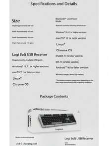 罗技 ALTO KEYS K98M 琥珀系列 AI 定制无线机械键盘，可热插拔大理石轴 - 查看 9