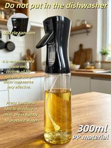 1件裝黑色橄欖油噴霧瓶，PP材質，適用於各種液體，適合戶外燒烤、烤肉、低脂食物、沙拉、廚房、BBQ、氣炸鍋和露營，適合女孩，輕量家用燒烤噴霧器、分裝瓶、可補充噴霧瓶，廚房小工具、廚房配件、居家裝飾，適合父親節禮物、母親節禮物、送給朋友、男友女友、家人和老師的禮物 - 黑色 - 查看 13