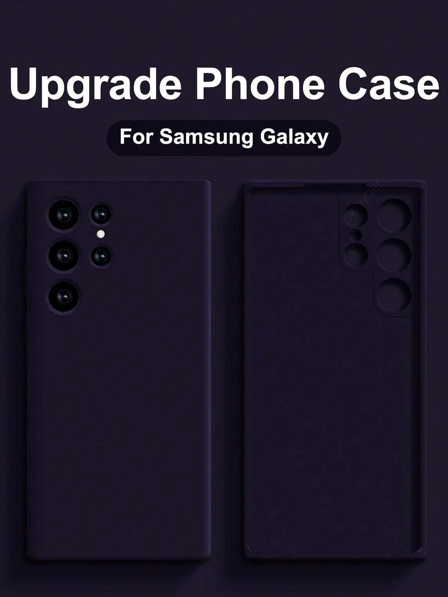 VRNOEI 適用於 Galaxy S26 Ultra 升級版手機殼,相容於 Galaxy S25 S24 S22 S21 S23 Ultra Plus S26+ S25+ S24+ S22+ S21+ S23+ 5G 防震背蓋配件,亦適用於 iPhone 11 12 13 14 15 16 17 Pro Max - 深紫色 - 查看 1