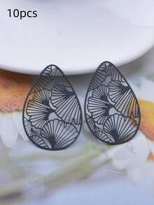 10个镂空水滴银杏叶吊坠 DIY饰品耳环配件 - AB8107 - 查看 19