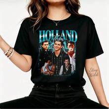 Dam-T-shirts - Svart - Visa 6