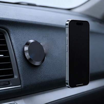 Soporte magnético adhesivo para teléfono, imán fuerte firmemente sujeto, sin necesidad de perforar, sin dejar rastro, no daña la superficie, adecuado para el salpicadero del automóvil, el escritorio y diversas ocasiones, aplicable a todos los teléfonos inteligentes, fácil instalación, listo para usar.