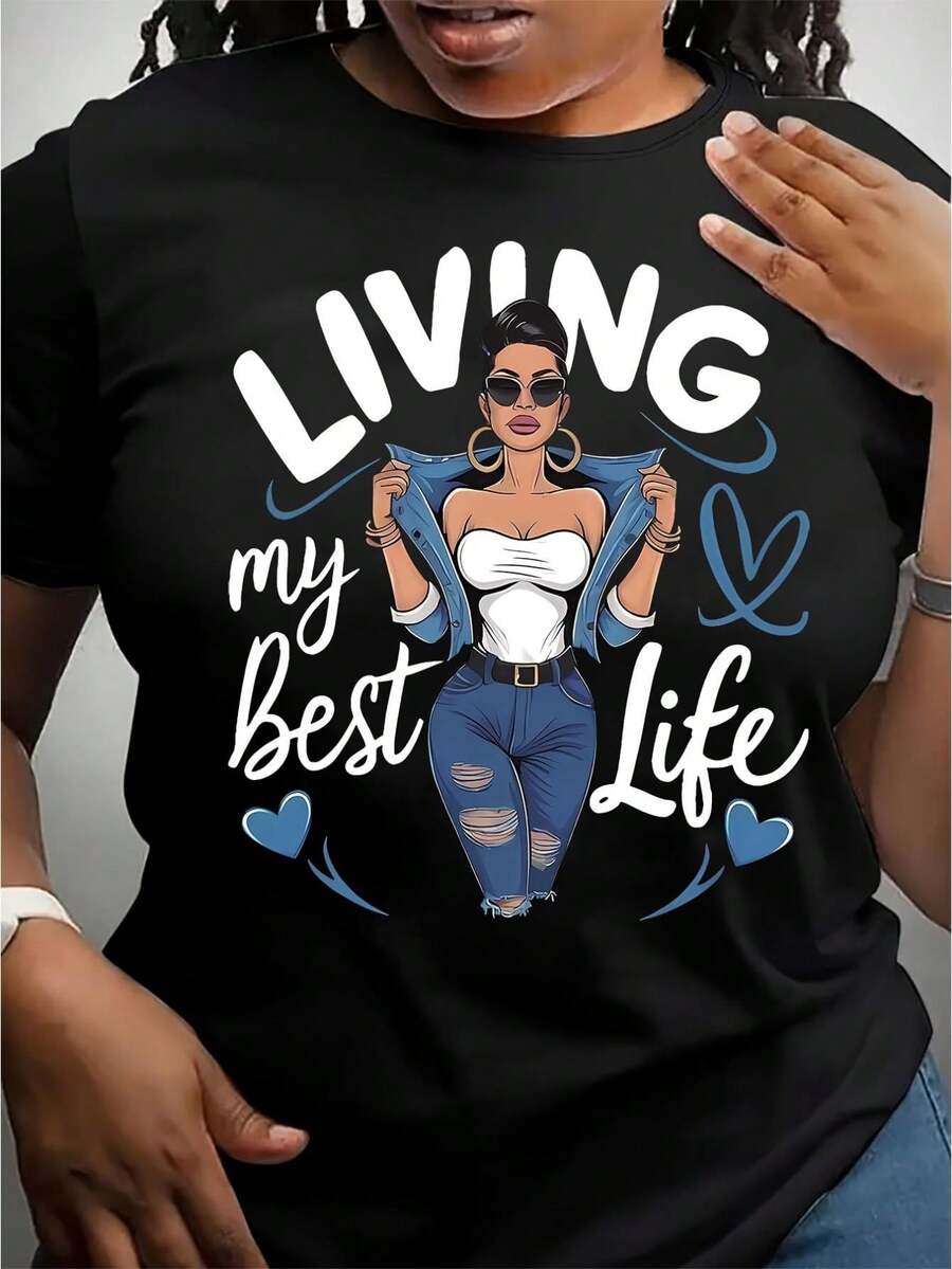 Women T-Shirts - Black - View 1