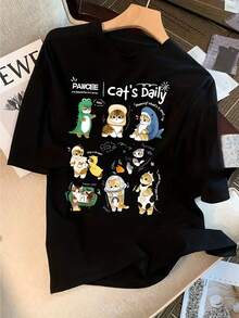 deyin Women T-Shirts - Black - View 1