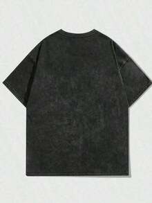 Disney World Est.1971 Florida Mickey & Friends Graphic Washed T-Shirt For Women, 100% Cotton Oversized Vintage Short Sleeve Tee, DisneyParks Themed Casual Top - 黑色 - 查看 2
