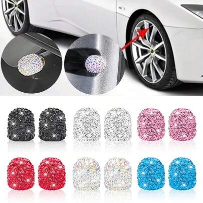 Nắp van lốp xe đính đá, Nắp van lốp xe đính kim cương toàn bộ, Nắp van lốp xe bằng gốm đính kim cương, Nắp van lốp xe sáng tạo đính đá, Nắp van lốp xe độ, Nắp van lốp