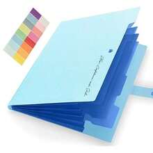 1pc A4 Multi-Layer Accordion File Folder With 5/8 Pockets. Large Capacity With Independent Pockets For Easy Classification. Lightweight And Portable, Perfect For Organizing Test Papers, Notes And Assignments. Ideal For Back To School Season. - Multicolor - View 19