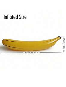 1pc Inflatable Giant Banana Balloon, PVC Material, Oversized Banana Shaped Inflatable, Outdoor Pool Beach Party Funny Decoration Prop, Suitable For Adults, Camping Picnic Party, Fun Photo Prop, Lightweight Easy To Inflate & Deflate, Foldable Design - Multicolor - View 7