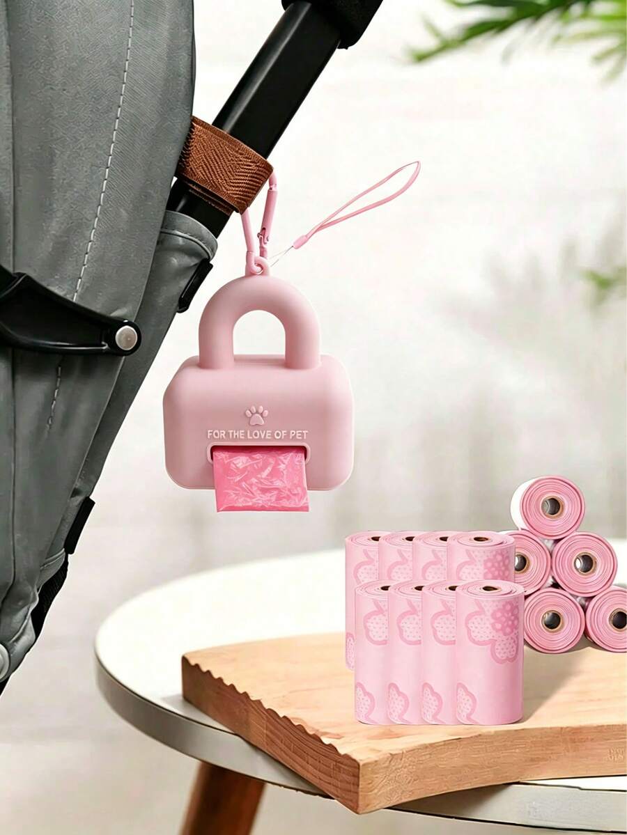 1 Kotak Dispenser Silikon + 120 Kantong Sampah Beraroma dan Bermotif. Dispenser Kantong Sampah Portabel untuk Kereta Bayi ini Terbuat dari Kantong Plastik Tebal dan Beraroma dan Bermotif, Cocok untuk Perjalanan Luar Ruangan, Kereta Bayi, Mobil, dan Penggunaan di Rumah. Juga Cocok untuk Hewan Peliharaan.