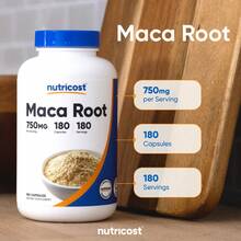 Nutricost Maca Root 750mg, 180 Capsules - Herbal Wellness, Clean Formula, Non-GMO, Gluten Free - Khác - Xem 7