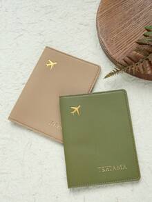 Personalized Passport Cover, Customizable Name Embossing, Passport Holder, Customizable Letters, Travel Wallet, Elegant Card Case, Unique Travel Gift, Birthday Gift, Gift For Friends - New Color - View 12