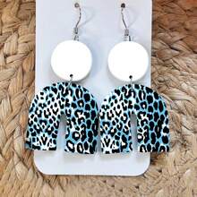 1 Sheet Of 5.82*3.93 Inch Indigenous Dotted / Leopard Print / Ink Wash / Flowing Sand Stone Pattern Transfer Paper, Suitable For DIY Artistic Jewelry Earring Making With Special Polymer Clay - Multicolor - View 9