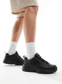 Nike Air Monarch IV Men's Sneakers Black 415445 - Black - View 1