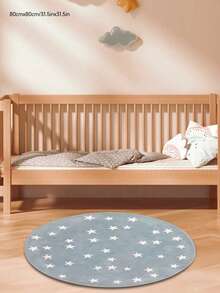 1 pieza Alfombra de área para niños de alta calidad de lana sintética, alfombra de piso suave para sala de juegos, lavable a máquina, disponible en varios tamaños, alfombra decorativa con diseño creativo, alfombra con diseño de arcoíris - Multicolor - Ver 10