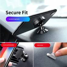 Giá đỡ điện thoại từ tính xoay 360° cho ô tô, phù hợp với cửa gió điều hòa, bảng điều khiển, giá đỡ định vị điện thoại thông minh đa năng. - Nhiều màu - Xem 4
