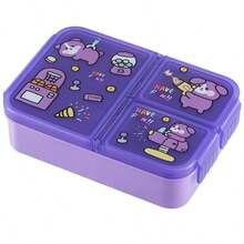 1pc 900ml Lunch Box, Cute Cartoon Bento Box With Lid And Compartments, Leak-Proof Food Storage Container, Suitable For Camping, Picnic, Classroom, Office, University, Kitchen Storage And Accessories - Multicolor - View 10