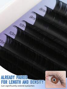 Nối mi, cong tự nhiên, kiểu C, C, D, kiểu Russian Volume, độ dài tùy chọn 0.05, 0.07, 0.10, 0.15, 0.20 mm, mi chùm, mi riêng lẻ, mi giả. - D - Xem 2