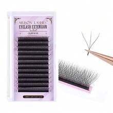 ARISON 3D/4D/5D W 預製濃密條狀睫毛 貓眼睫毛 睫毛刷 W3D 形狀假睫毛接睫毛 可搭配 YY Cilios Y W 自動開花睫毛 批發 - 黑色 - 查看 4