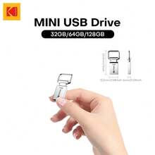 Kodak 柯达迷你U盘 32GB USB2.0闪存盘 64GB 记忆棒 K112 USB存储设备，适用于PC、汽车、台式机、笔记本电脑 - 查看 8