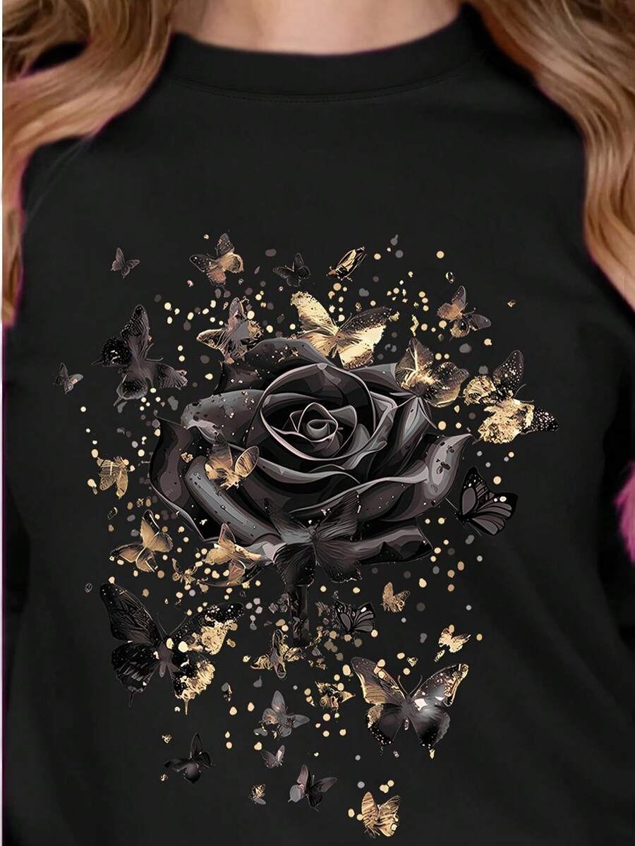 Women T-Shirts - Black - View 1