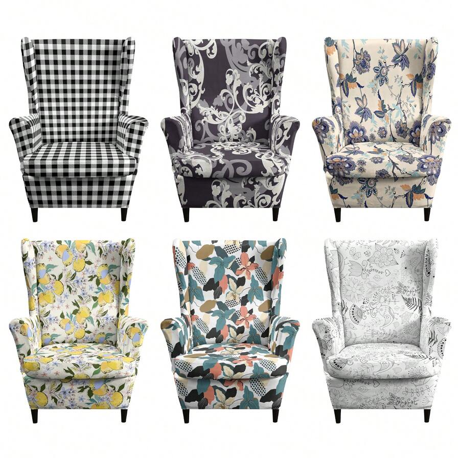 1 Set Printed Tiger Pattern Sofa Slipcover, Single Seat Sofa Protector Cover, Dust-Proof Home Sofa Cover - Multicolor - View 1