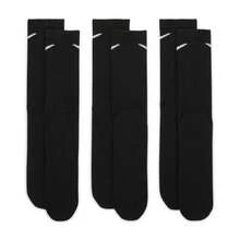 Nike logo 三雙裝男女同款運動高筒襪訓練健身長襪高筒襪SX7676-010 SX7676-100 - SX7676-010 - 查看 4