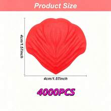 4000pcs Artificial Silk Rose Petals (Red) For Romantic Decoration, Suitable For Wedding, Engagement, Birthday, Celebration And Anniversary Party Backdrops - Red - View 11